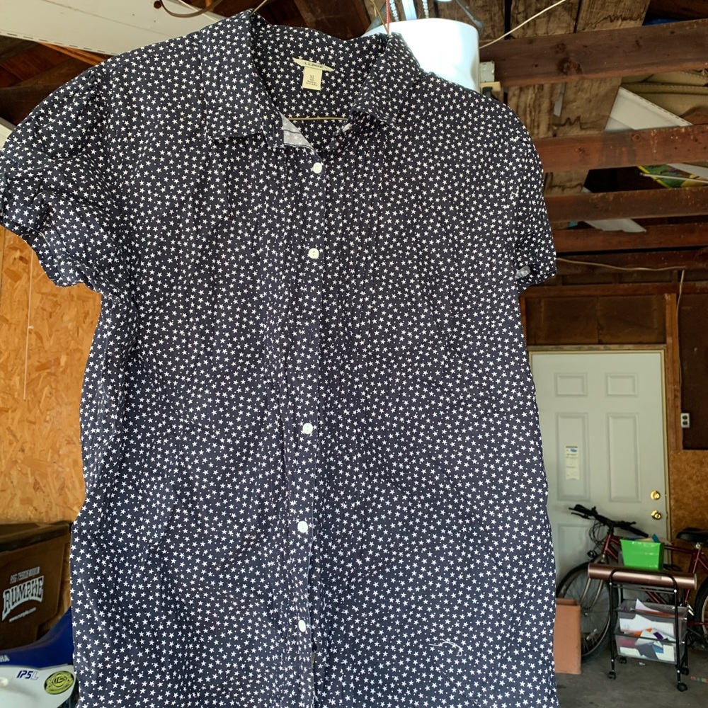 Large LL Bean button down shirt short sleeve